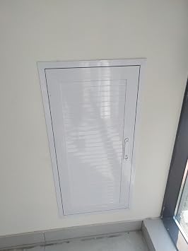 Lockable Attic Access Panel 22x30 24x30 22x22 22x24 24x24 22x28 20x30, White Sturdy Inspection Door for Drywall/Crawl Space, Access Hole Cover, Easy to InstallWxH-12x28in