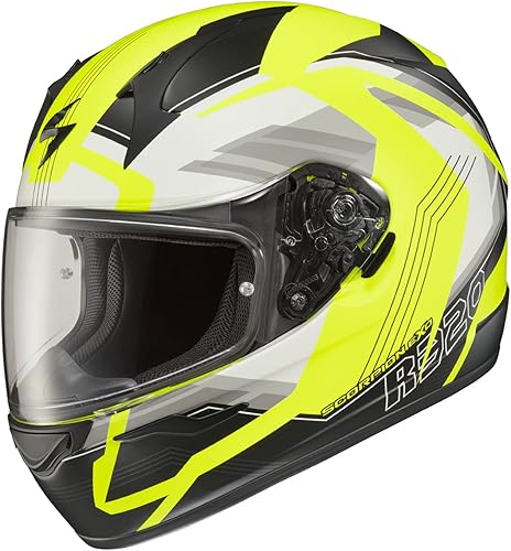 Miniatura 3 de ScorpionEXO R320 Casco de Motocicleta de Cara Completa con Carcasa de Policarbonato con Escudo Listo para Pinlock y Bolsillos para Altavoces Listos
