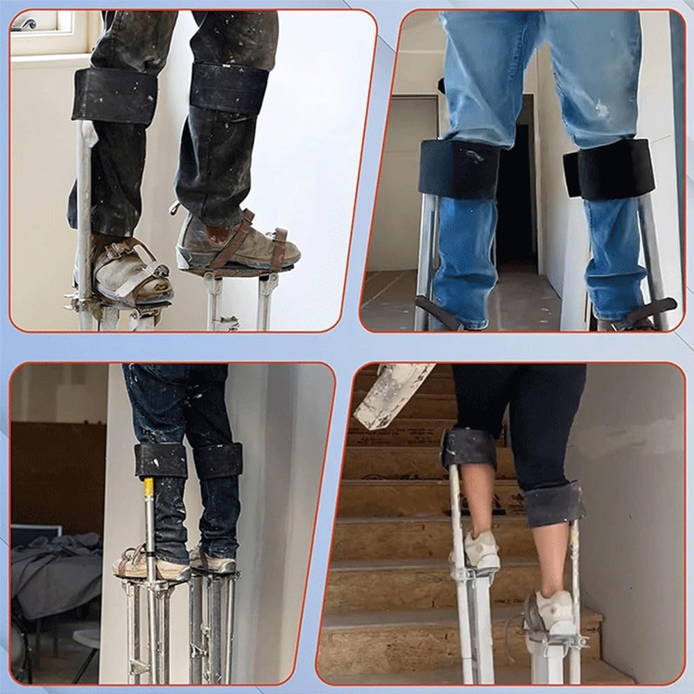 Correas de zancos para paneles de yeso, par de bandas acolchadas gruesas extra cómodas para decoración del hogar y rendimiento en la calle