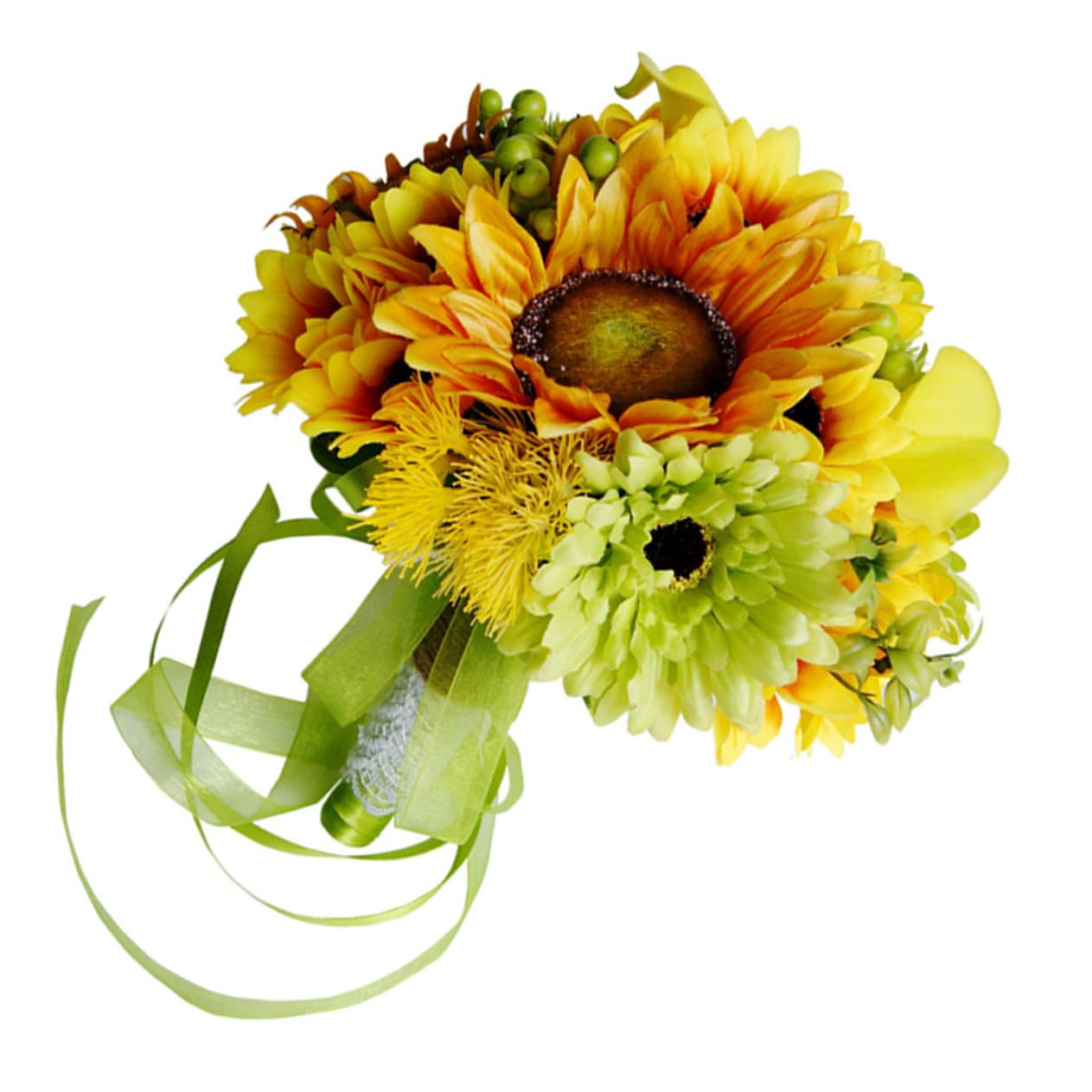 Künstlicher Brautstrauß Sonnenblumenstrauß Hochzeit Deko Party Fotorequisite Langlebig Pflegeleicht