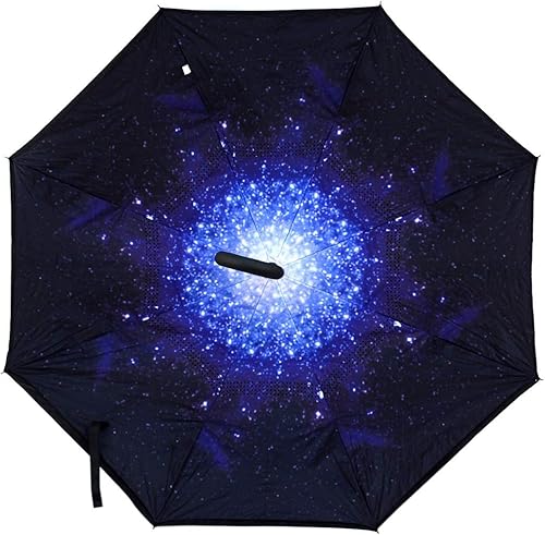 Miniatura 3 de Paraguas invertido a prueba de viento para hombres y mujeres, apertura y cierre automáticos