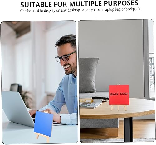 Miniatura 9 de FUNOMOCYA 2 letreros de pizarra de color para menú, pizarra de tiza para menú, adornos de pizarra para niños, adornos de oficina, Pizarrones para