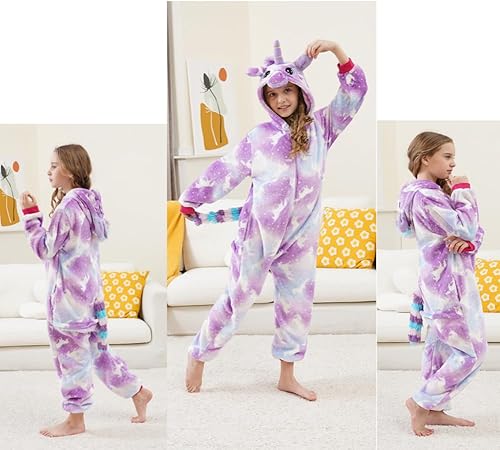Miniatura 2 de unicorn warrior Pijama de unicornio para niños, disfraz de Halloween, Navidad, cosplay, ropa de dormir, pijama de una pieza para niñas y niños