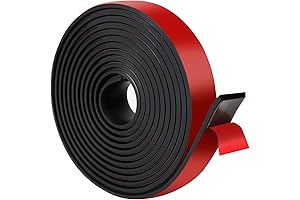 Adhesive Rubber Strips: Self-Stick Neoprene for Crafts, Protection, and More (1" Wide...