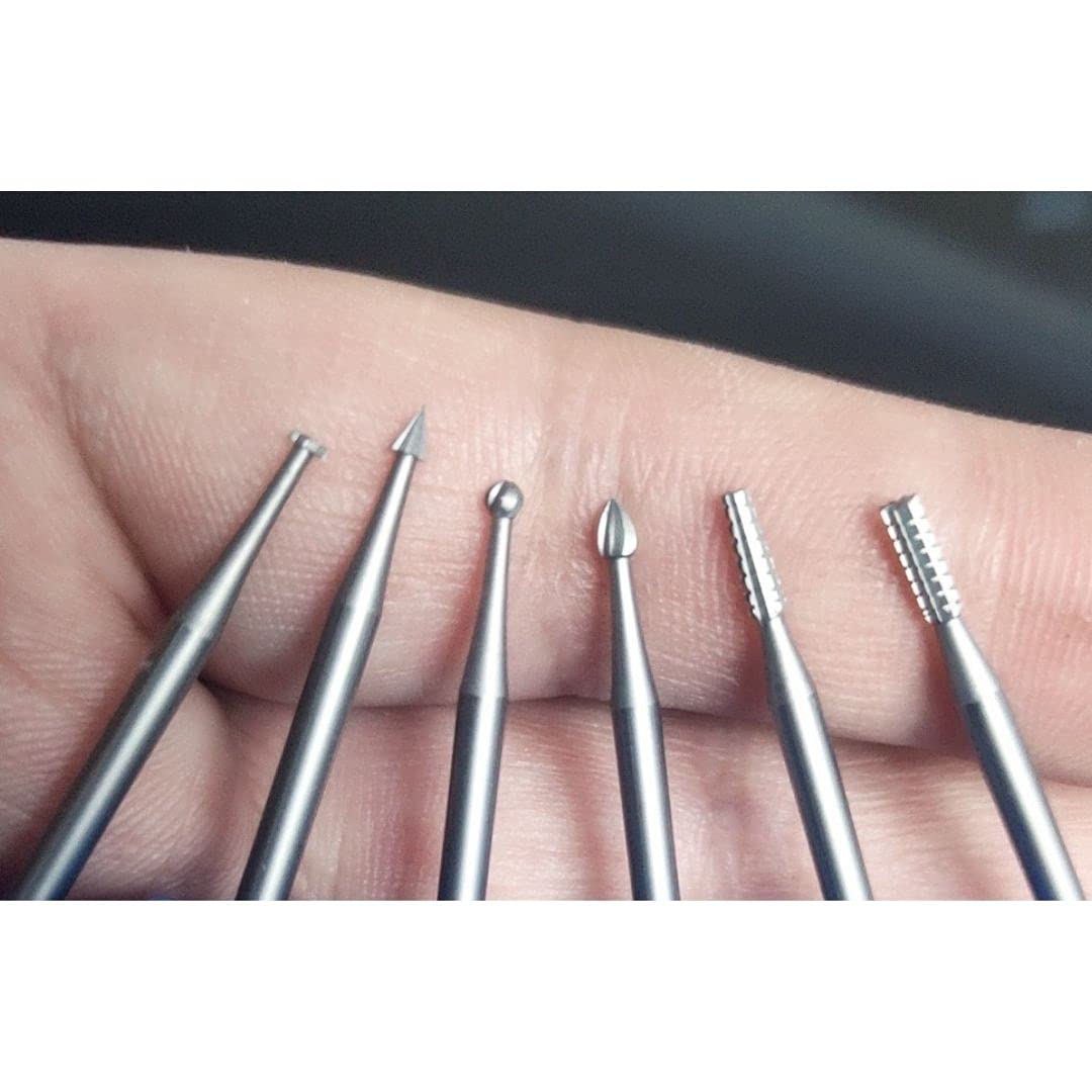 Natury Nails Set of 6 Tungsten Carbide Router Bits for Nail Cutters Russian Manicure Russian Pedicure, 6 Unidad (Paquete de 1) - Image 2