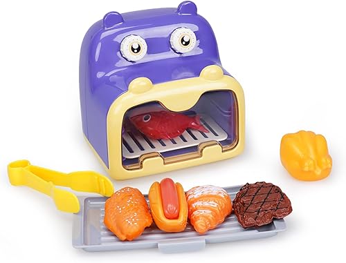 STAPAW Juguete de simulación para niños microondas con sonido y luz accesorios de cocina juguete de horno de cocina con juguetes de comida que