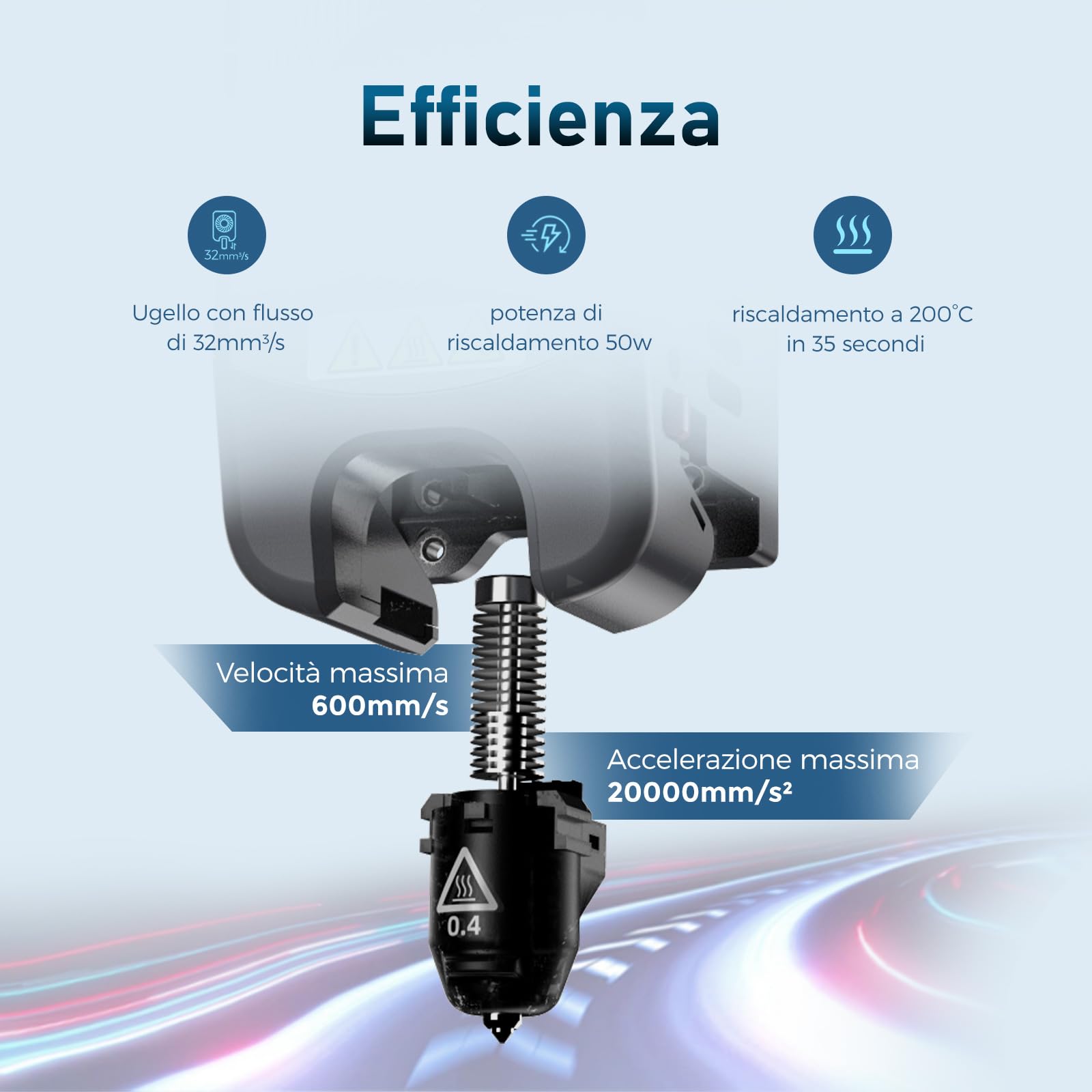 Flashforge Adventurer 5M Stampante 3D - 600 mm/s Ultra Veloce con Autolevelling & Ugello Intelligente - Piastra PEI e Volume 220x220x220mm - Ideale per Principianti e Professionisti