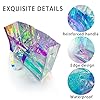 TotePrint Holografische Durchsichtige Tragetasche aus PVC – Wiederverwendbare Hologramm Einkaufstasche, Transparente Geschenktüten für Supermarkt, Events & Nachhaltiger Transport (1 Stück) (blau) #2