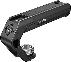 SMALLRIG Lightweight Top Handle with 3/8"-16 Location Pins for ARRI, Small Camera Top Handle,with Two Cold Shoe Mounts - 4757