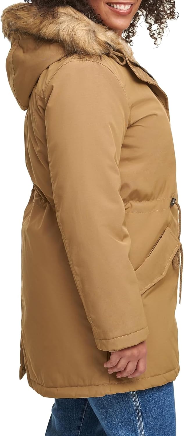 Levi's Women's Faux Fur Lined Hooded Parka Jacket (Regular & Plus Sizes) - Image 8