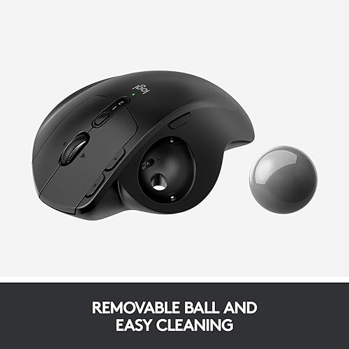 Miniatura 10 de Logitech MX Ergo - Mouse inalámbrico de Trackball ajustable, diseño ergonómico ajustable, controla y mueve texto/imágenes/archivos entre 2