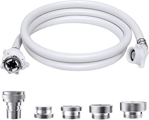 Mangueras de lavadora, conexión de entrada de agua portátil y línea de suministro, (codo de 90 grados) conexión rápida