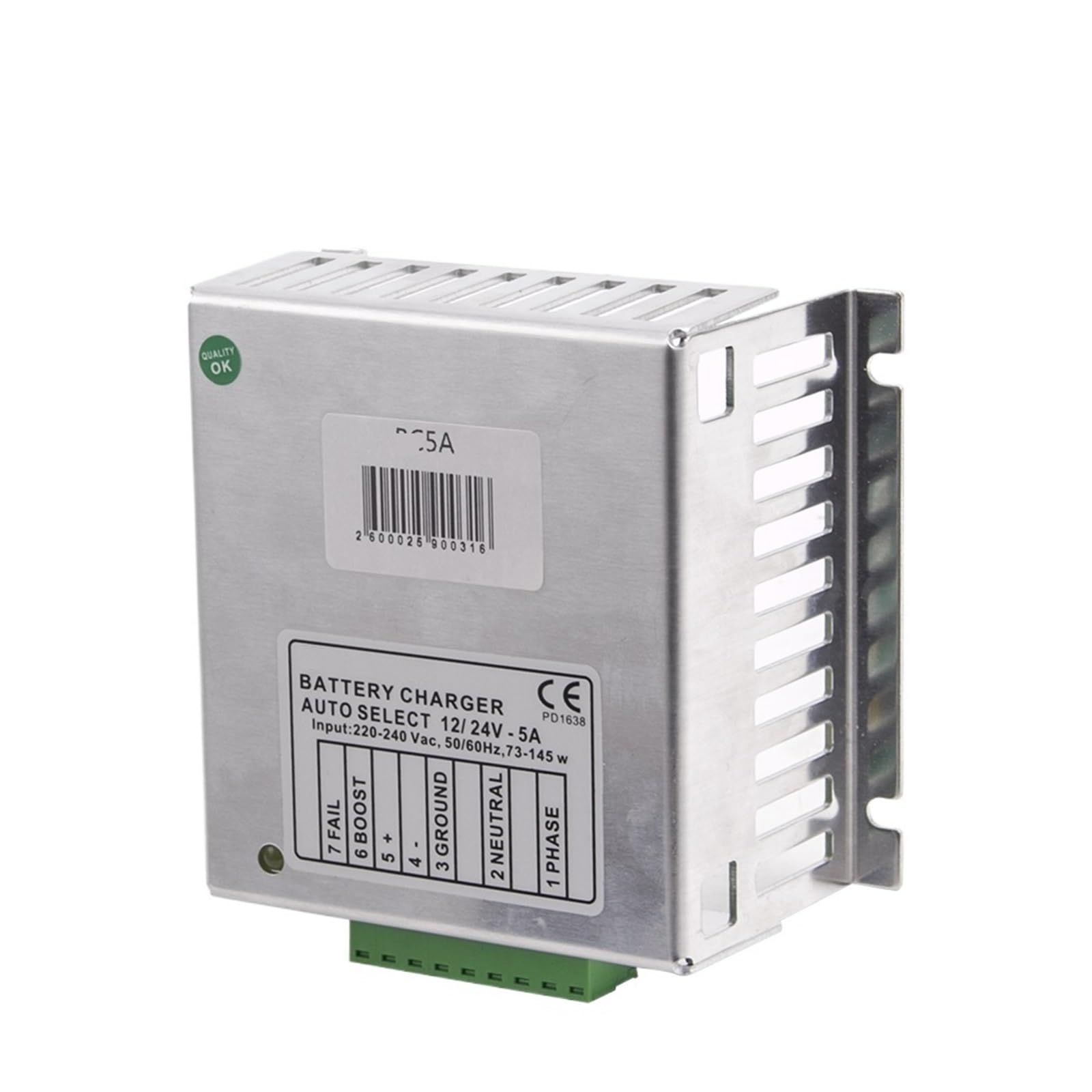 1 automatyczny moduł ładowarki akumulatora do generatora DC12V/24V 5A 5A