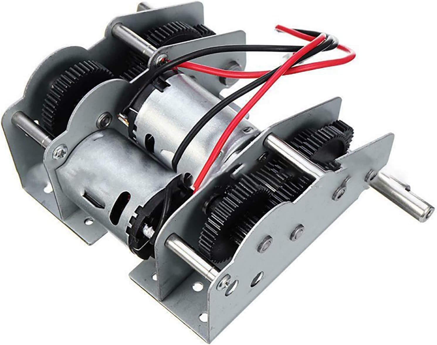 NATEFEMIN Metal Steel Gear Gearbox RC Model Tank Gearbox Replacement Spare for Heng