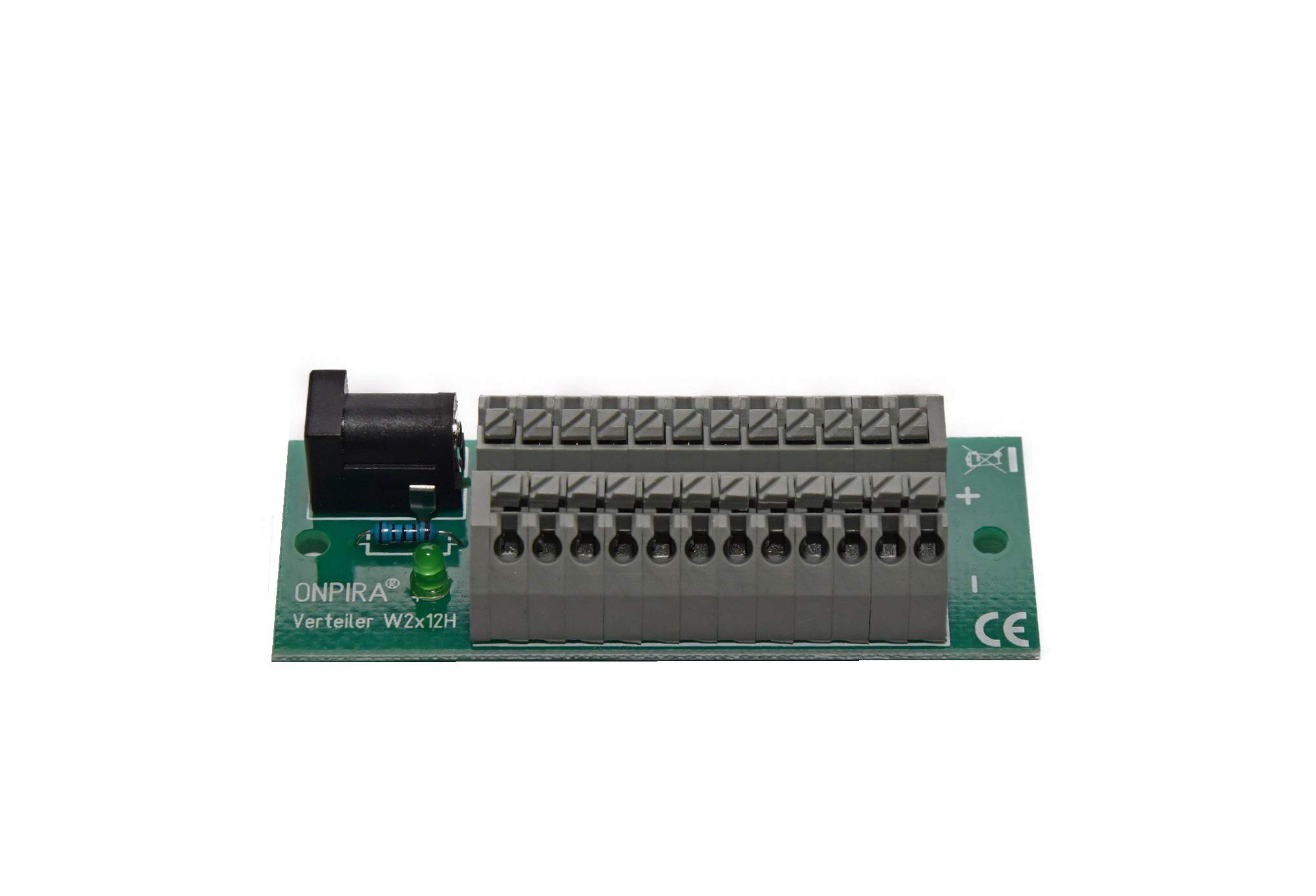 W2x6H Stromverteiler Mit 5,5x2,1mm Hohlstecker – 12-polig, 8A Belastbar, Für Modellbau & LED