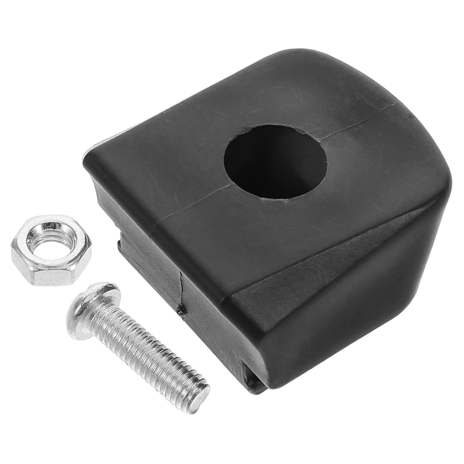Mikinona Professional Roller Skate Brake Blocks Replacement Pad Easy to Install Inline Skates Back Stopper Accessory for Enhanced Safety and Reliable Speed Control Lightweight Black Rubber