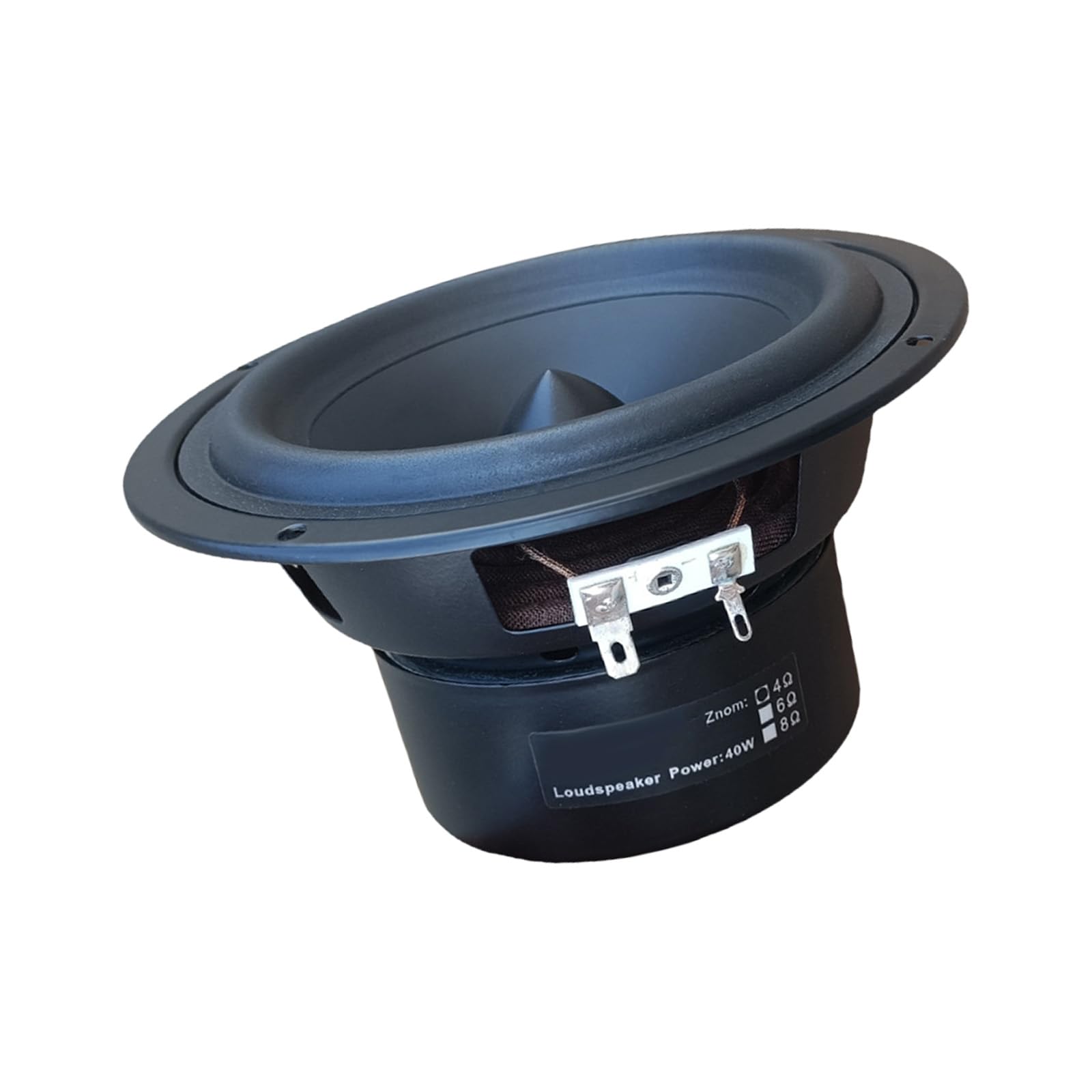 Altoparlante subwoofer HiFi da 5, 25 Pollici Struttura in Gomma ingegnerizzata con precisione Altoparlante subwoofer Esterno a Bassa frequenza profondamente