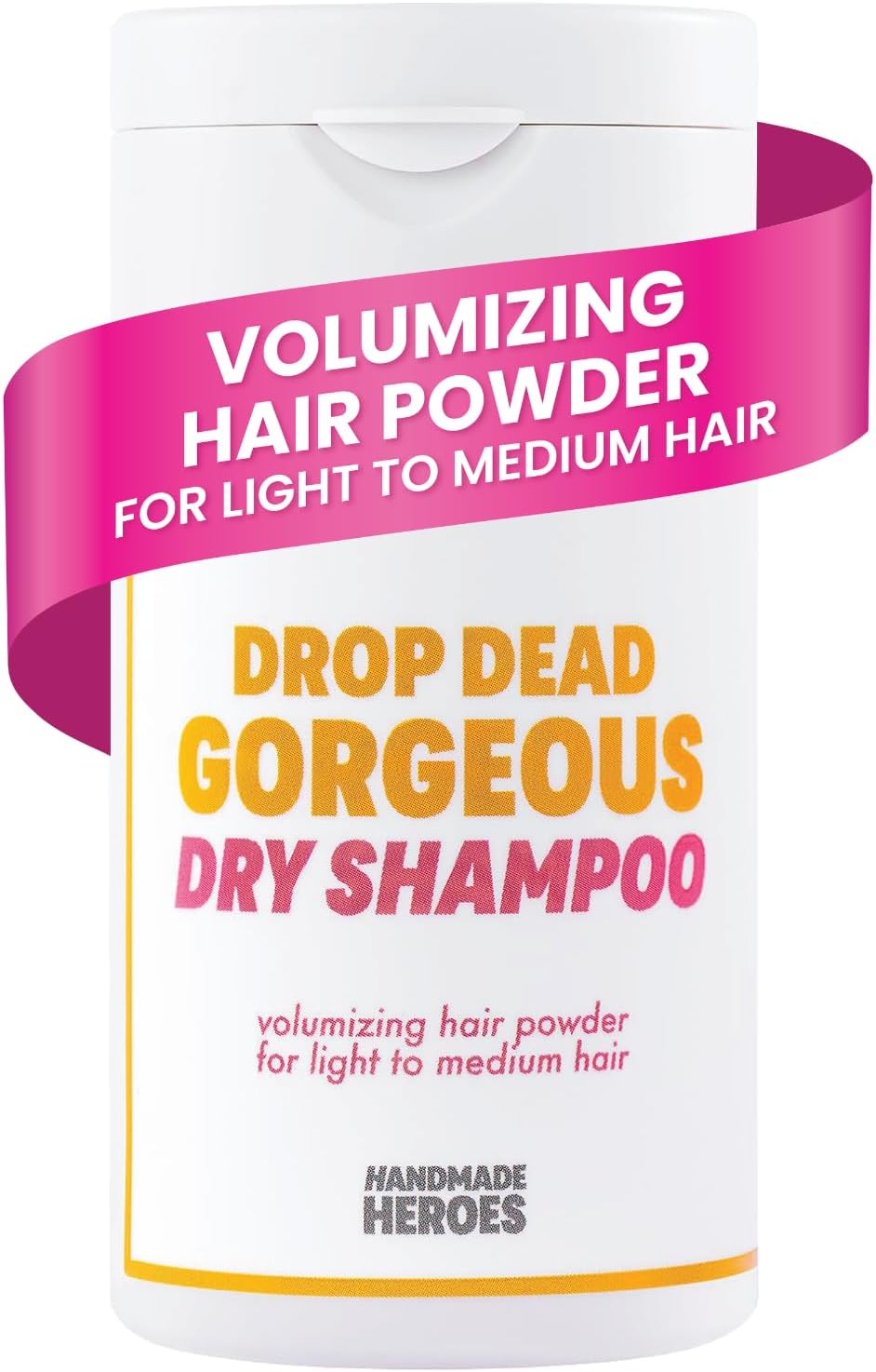 Handmade Heroes Non Aerosol Dry Shampoo Volume Powder | 1.8oz | 100% Natural & Vegan | For Light Hair & Blonde Hair