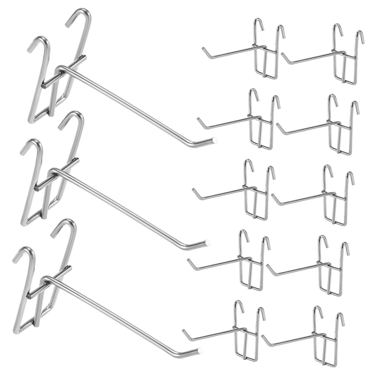 SOLUSTRE 40pcs Grid Wall Hooks Garage Organizers Grid Wall Hangers Display Hooks