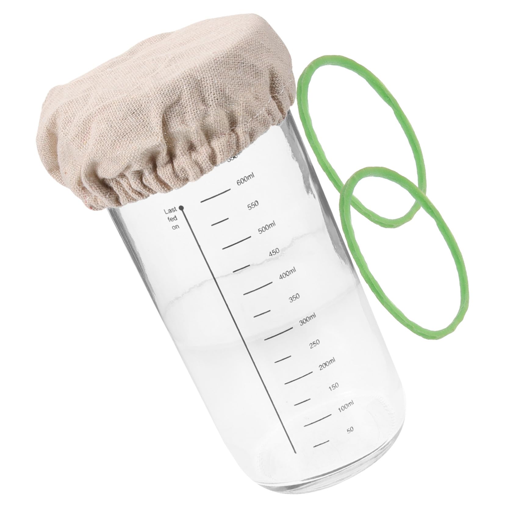 Pot en verre pour pain levain grand format pour éviter les débordements de pâte
