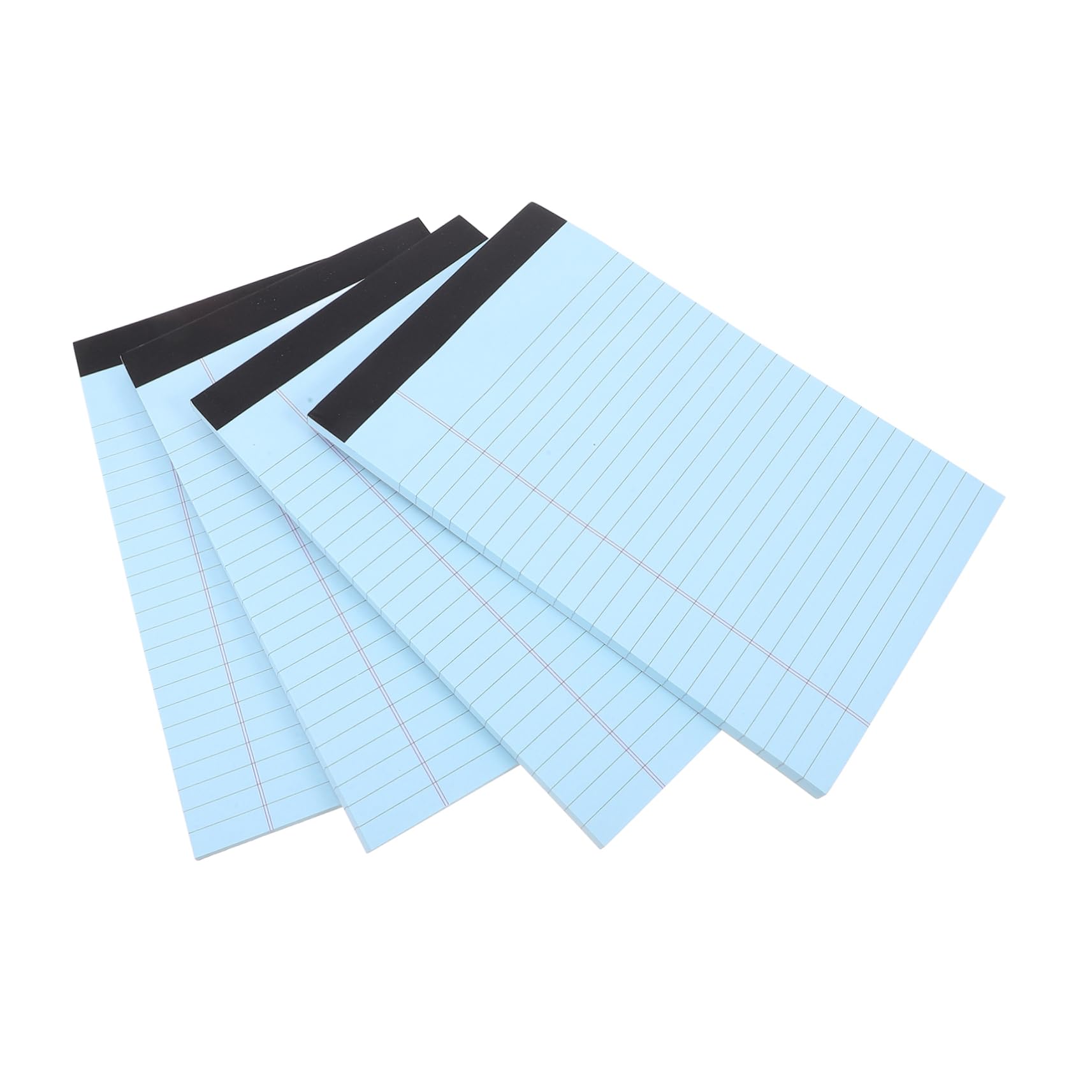Operitacx 4Pcs a5 Lined Legal Pad, Tearable Memo Notepads for Office, Blue Paper Writing Notebook Steno Pads for Business, School, Journal, Planner