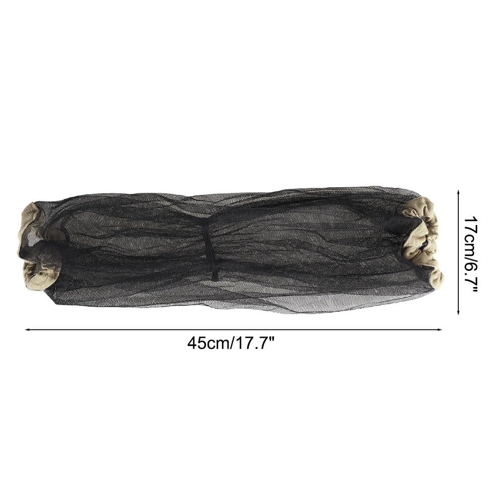 Manicotti antizanzare, protezione solare traspirante, con rete densa, rete anti-zanzare per esterni, per escursioni, campeggio, pesca, picking