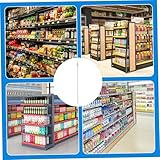 Hbbgdiy 10 PCS Clear PP 12‑Station Hanging Snack Rack Display Strips for Retail Merchandising, Candy Bars, Chips & Small Merchandise on Gridwall or Pegboard - Image 5