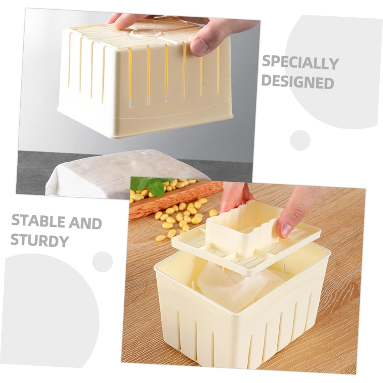 CIYODO Bean Curd Presser Tofu Pressing Mold Kitchen Tofu Presser Filter Cloth