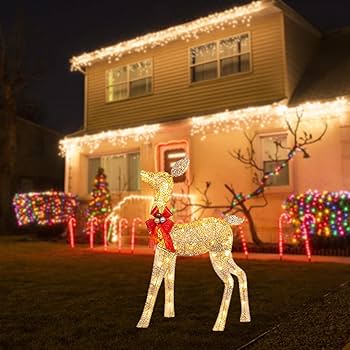 ラガディ　アン　ライト照明　イルミネーション　クリスマス　ガーデンライト Amazon.co.jp: クリスマス 飾り イルミネーションライト LED 鹿