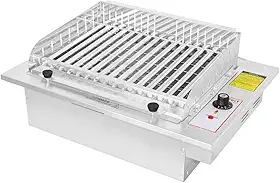 Churrasqueira Elétrica de Embutir com Grelha Argetina, Sem fumaça, Inox, 110v ou 220v (220v)