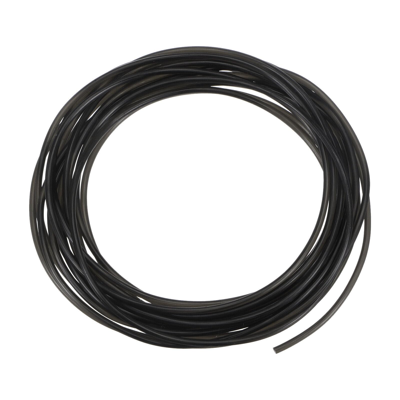 Tool Parts and Accessories Round Belts 2.5mm Dia 5 Meters Length Smooth Surface PU Polyurethane Black (#CN-140824-11676)