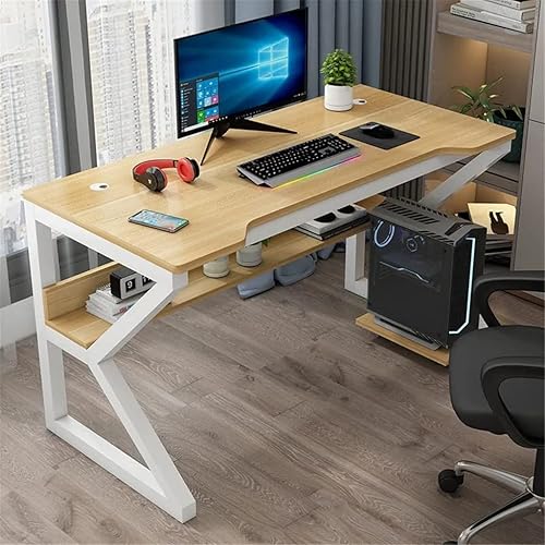 Escritorio de computadora para videojuegos, hogar, esports, dormitorio, escritorio, oficina, estudiantes, mesas, mesa de alquiler para laptop (color