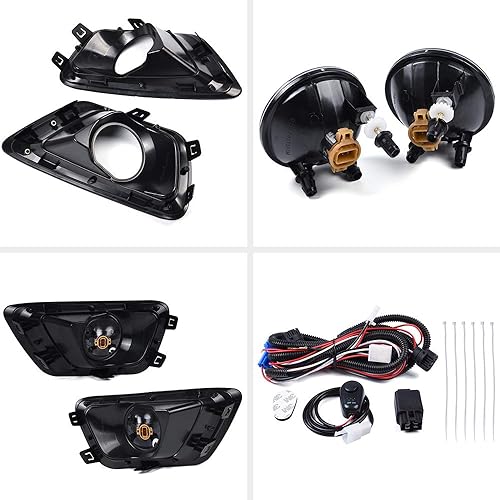 Vista 65 de GRAND ORANGE Luz antiniebla compatible con Chevy Cruze 2016 2017 2018 (no apto para modelos manuales Lt o manuales diesel) proyector de conducción