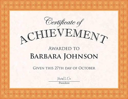 Miniatura 5 de Geographics Surtido de papel de premio de diploma en blanco con borde decorativo, tarjeta pesada de 60 libras, 8.5 x 11 pulgadas, paquete de 40