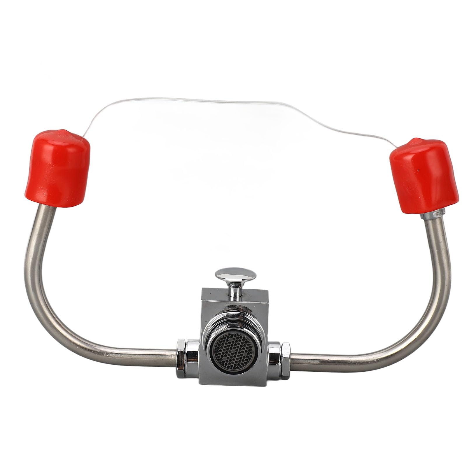 Eyewash Station, Portable Faucet Mounted Eyewash Station Double Nozzle Eye Wash Unit Mounted Eyewash Station 360°Rotation Eye Wash Station for Laboratory Factory Office