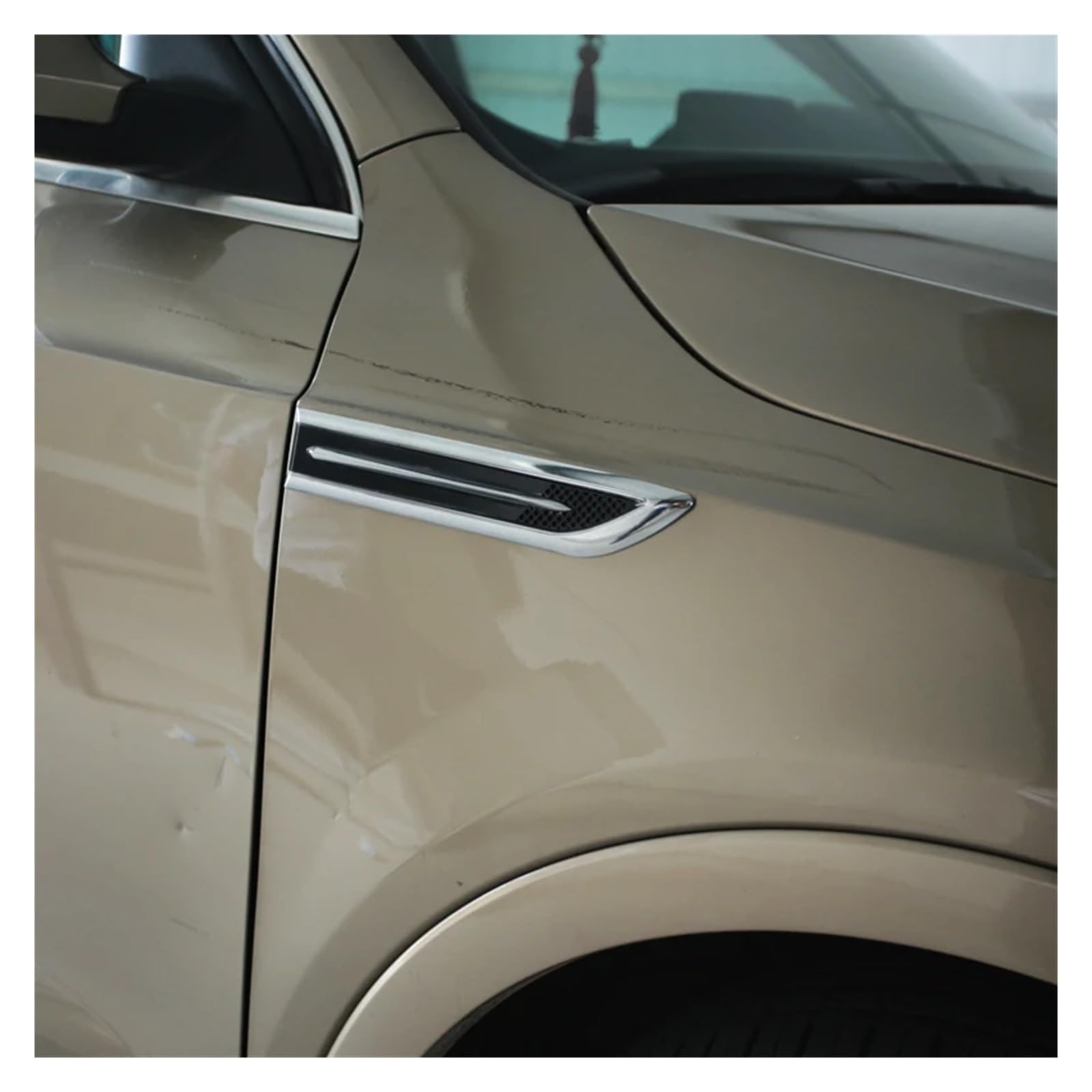 daili store ABS Chrome po stronie samochodu zmodyfikowane naklejki samochodowe kompatybilne z Audi A3 A4 A5 A6 Q3 Q5 Q7 naklejka akcesoria naklejka na samochód Car Styling