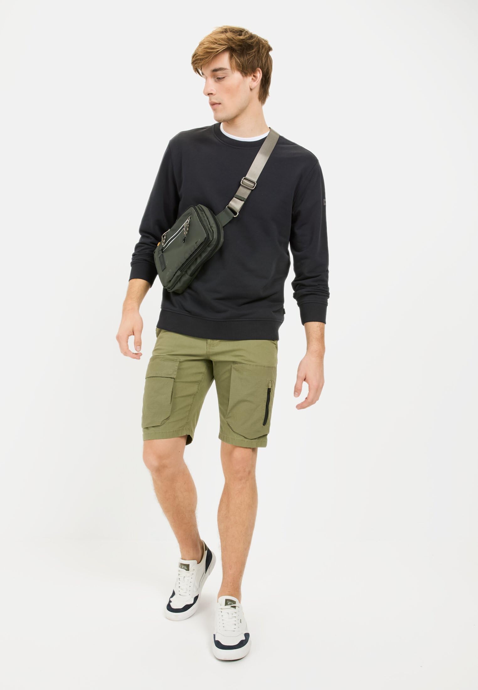 camel active Herren Cargo Shorts mit Ripstop-Kontrast