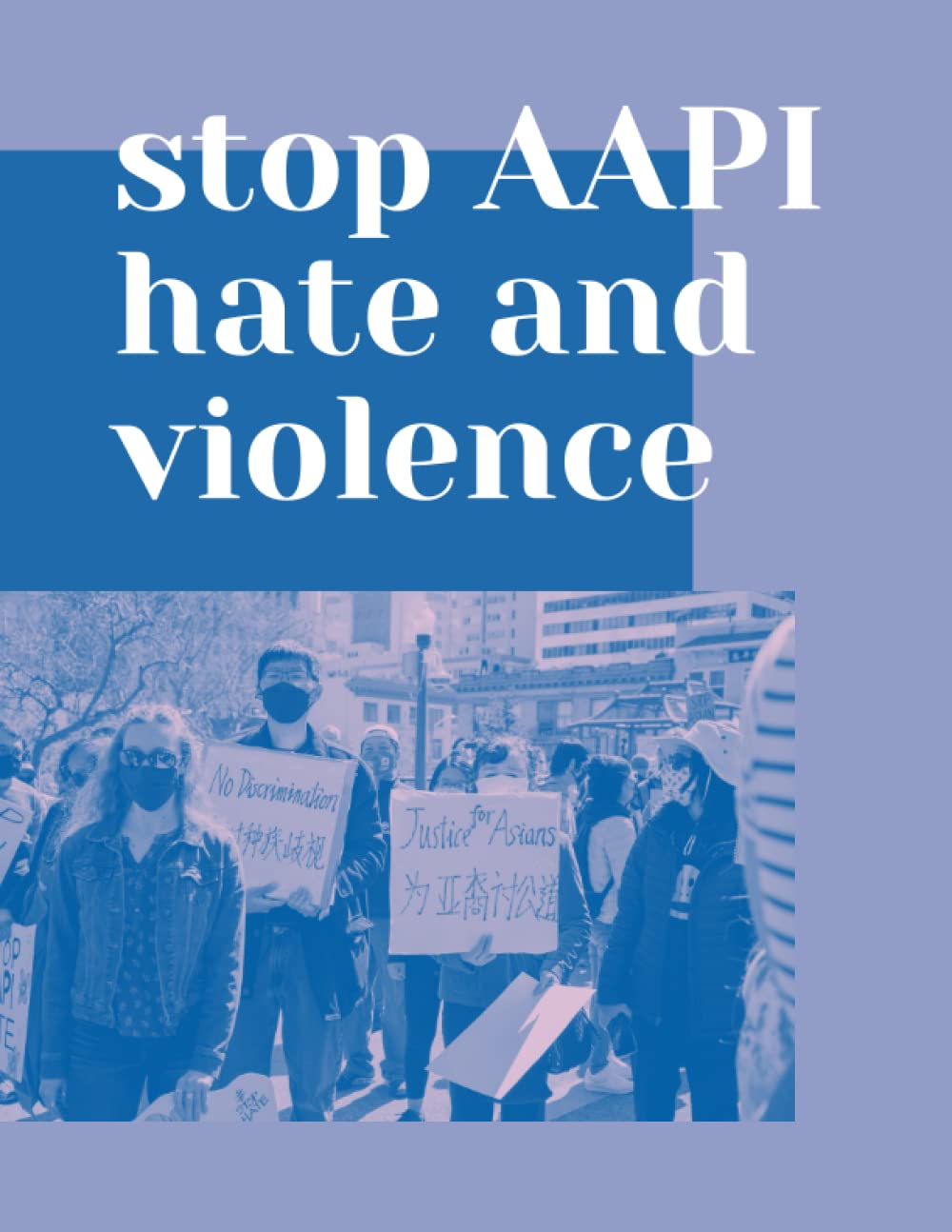 Amazon Stop AAPI Hate and Violence Blank lined journal notebook