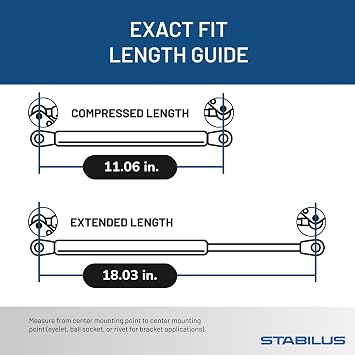 Qty 2 Stabilus 4B-781569 Fits Ram 2010-2020 Hood Lift supports (With Steel Hood) | Sachs delivers German OE-quality gas spring, gas strut and shock-damped lift, factory-smooth feel