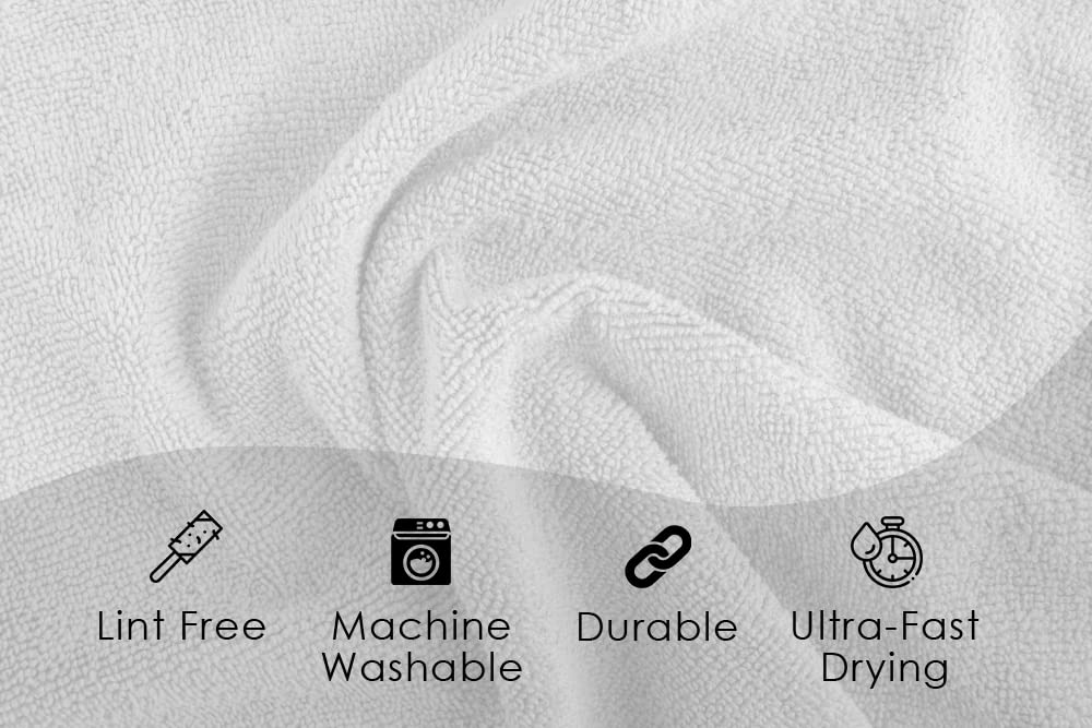 Avalon Towels Mikrofaser-Reinigungstücher (Vorteilspackung), Größe 40,6 x 40,6 cm, sehr saugfähige Reinigungstücher, fusselfreie Reinigungstücher, wiederverwendbar und waschbar, Mikrofaser-Handtücher