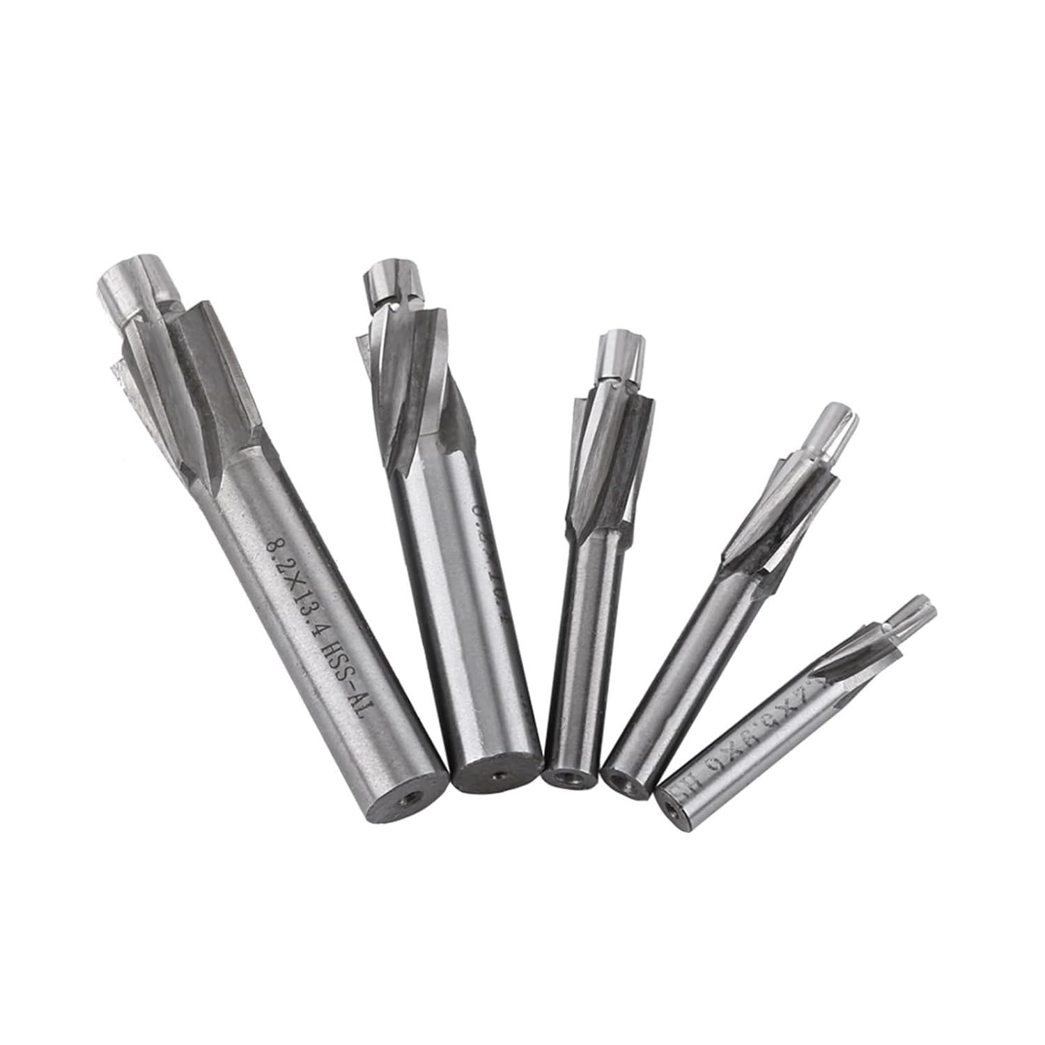 M3 M4 M5 M6 M8 4 Flutes Countersink End Mill Cutter Slot Drill Bits Tool High Speed Steel CNC Cutter Bit for Machining Industry