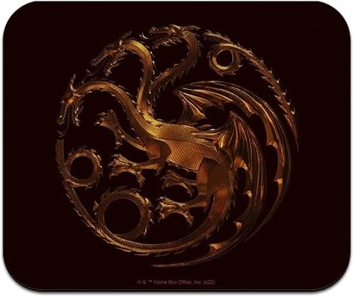House of The Dragon Bronze Targaryen Sigil - Alfombrilla de mouse delgada de perfil bajo disponible en Yaxa Colombia