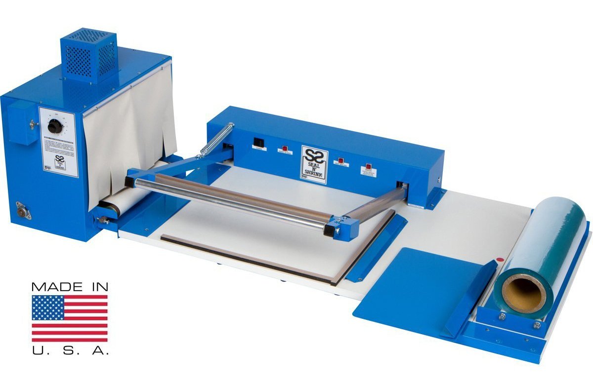 L-Bar Heat Sealer Shrink Wrap Machine, Impulse Sealer System with Tunnel