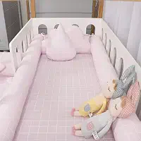 Kit Montessoriano Mini Cama Rolinho 4 Peças Boston Rosa (Colchão 1, 50 x 0, 70), Biramar Baby, Rosa