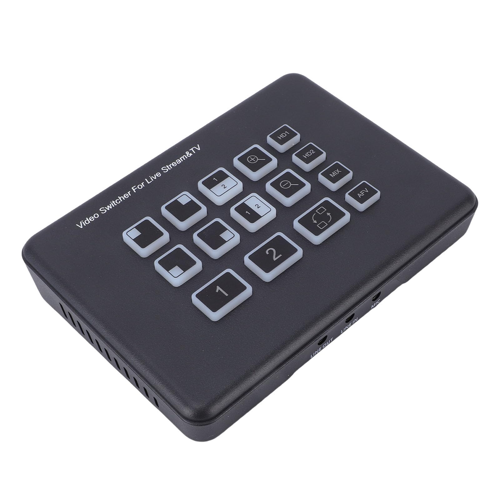 Zunate Transmisji na żywo, Mikser Wideo USB C 3.0 1080P z 2 Wejściami HD i Portem 3,5 Mm, do na żywo z Komputera PC, Strumieniowej Transmisji Wideo Konferencji