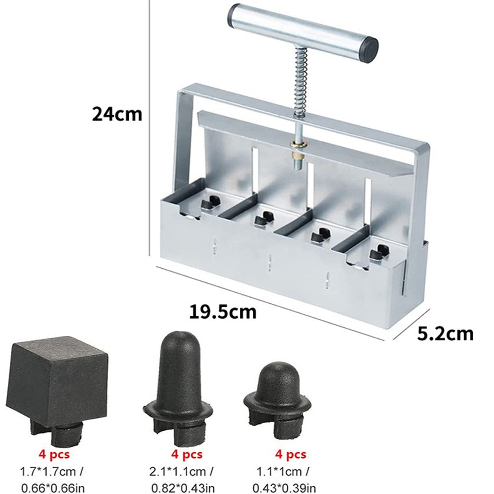Bloque de tierra manual de acero inoxidable para dispensador de plántulas, mini bloque para plantar invernaderos