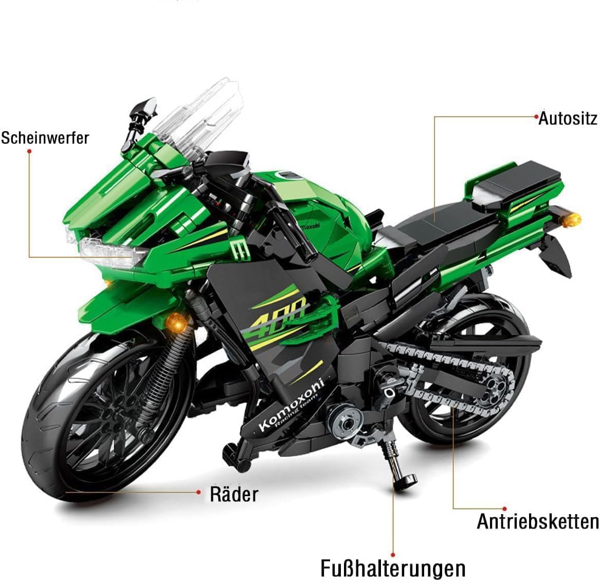 Amazon.com: FULHOLPE Motorcycle Building Kit Superbike, Build A