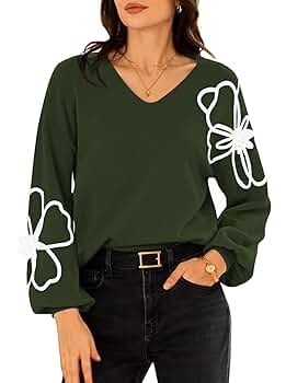 Pink Queen Women's Pullover Sweaters Casual Long Sleeve