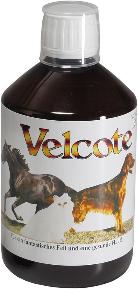 GRAU - the original - Velcote, cold-pressed oil with important Omega 3 and Omega -6 fatty acids to support coat change, pack of 1 (1 x 250 ml), supplementary food for dogs and cats