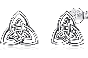 Celtic Silver Knot Stud Earrings